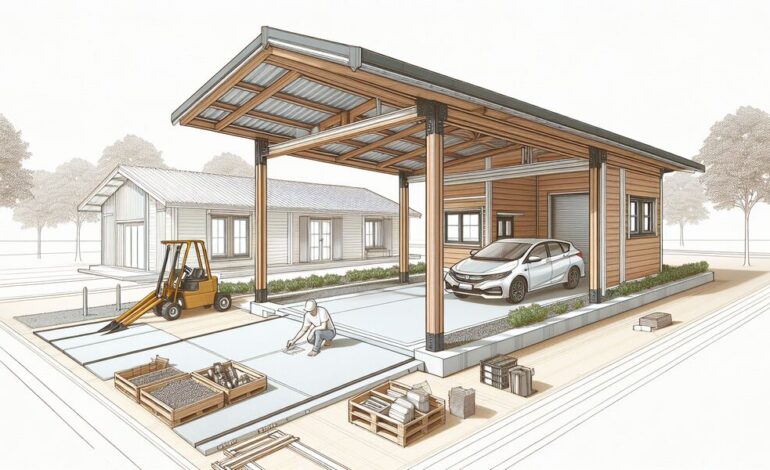 Carport bauen » Schritt für Schritt Anleitung